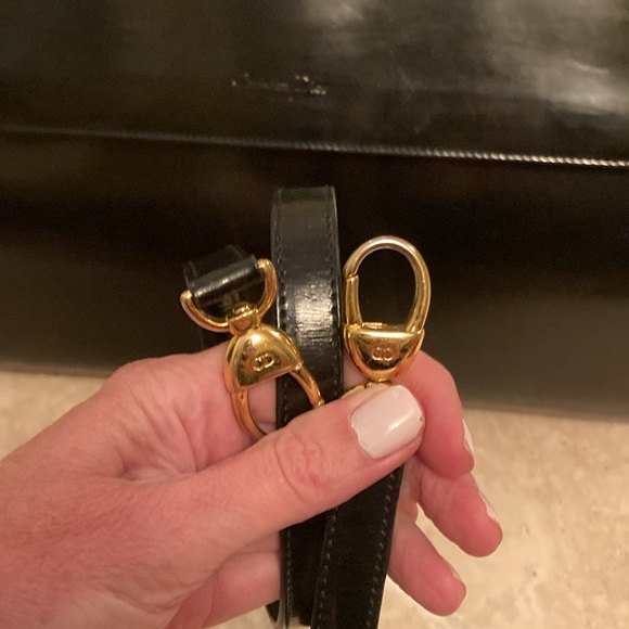 DIOR Lady Dior Black Patent Briefcase with Detachable strap - Picture 12 of 13